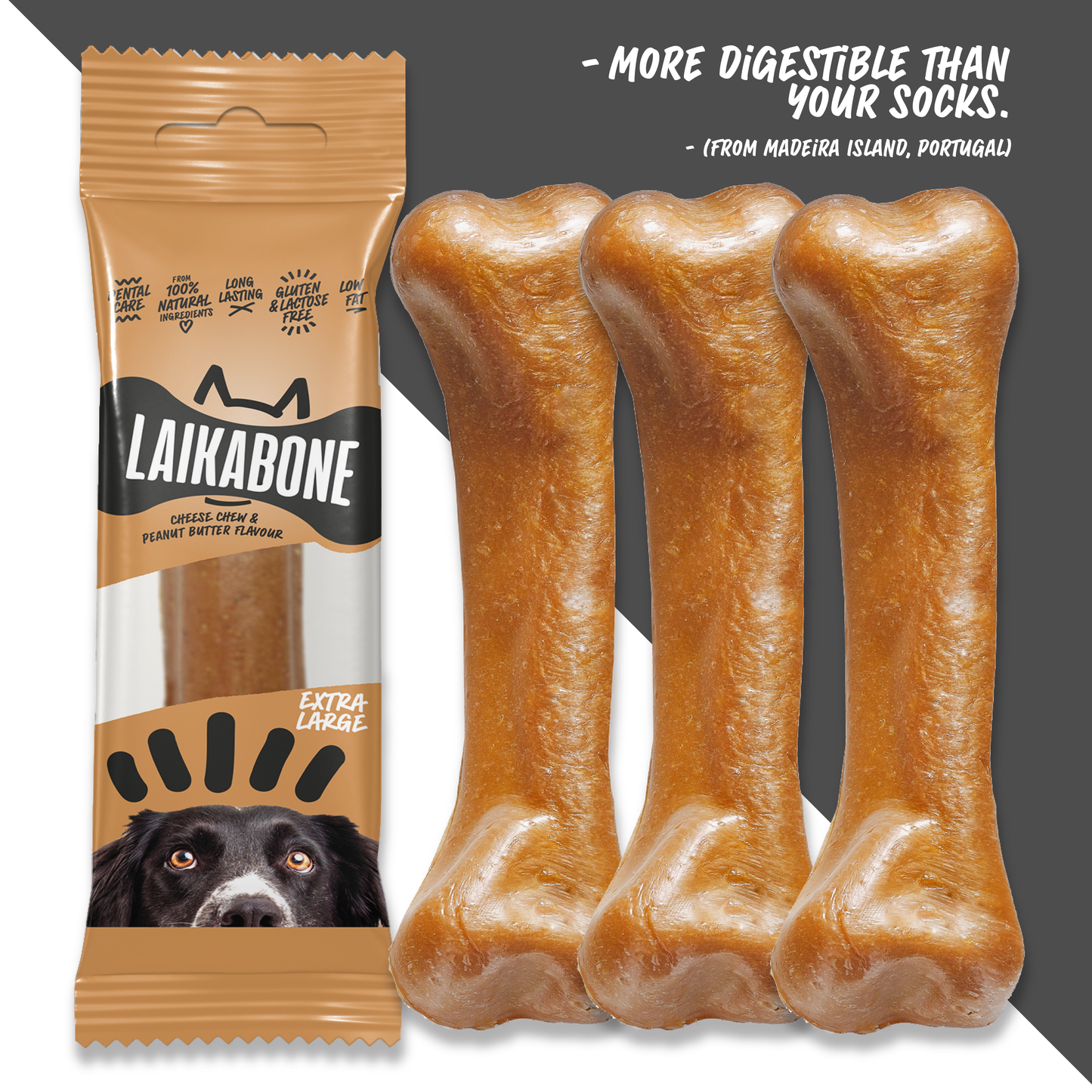 Dog Treats Cheese & Peanut Butter chew (BOX)