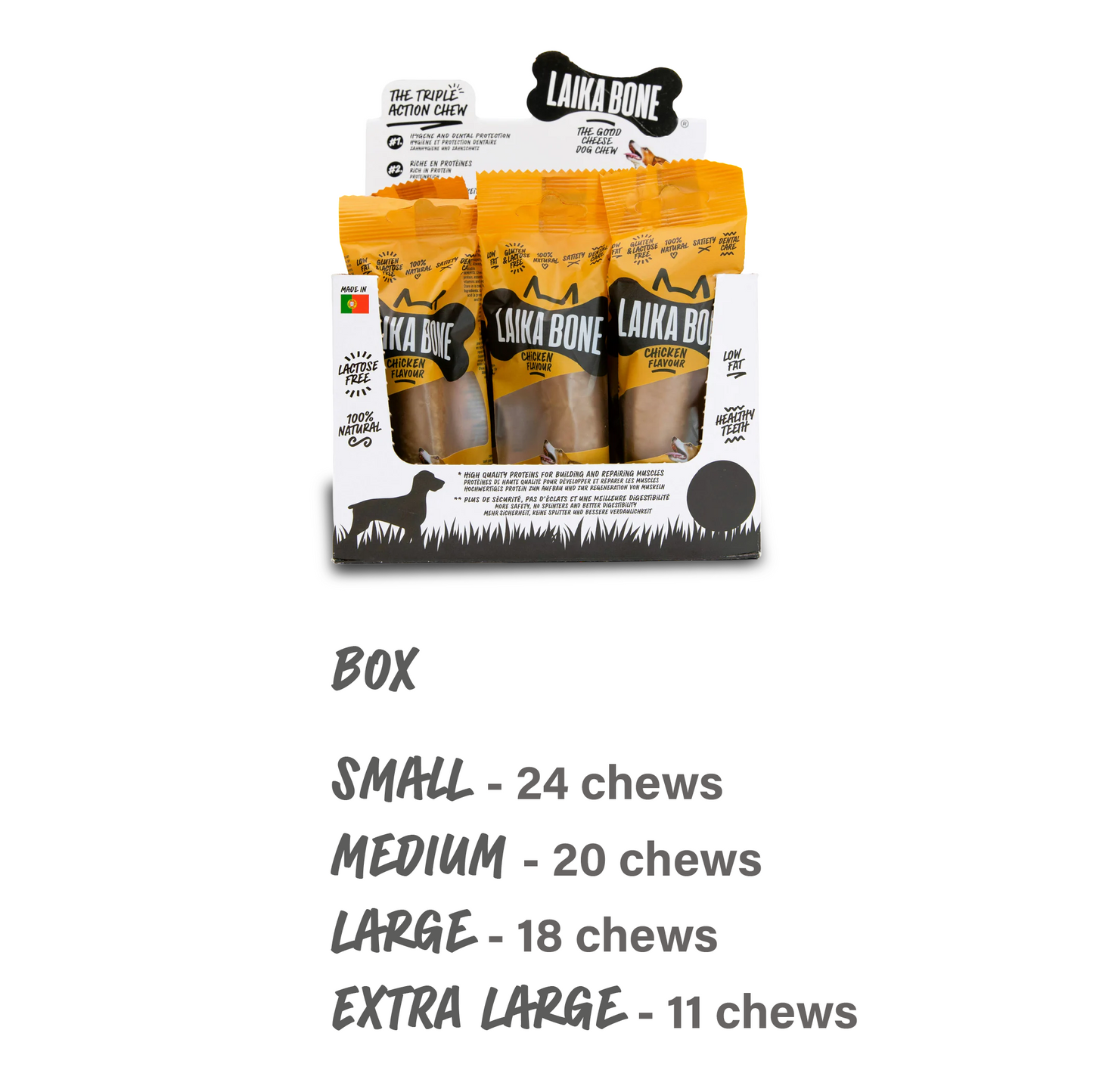 Dog Treats Cheese & Chicken chews( BOX )