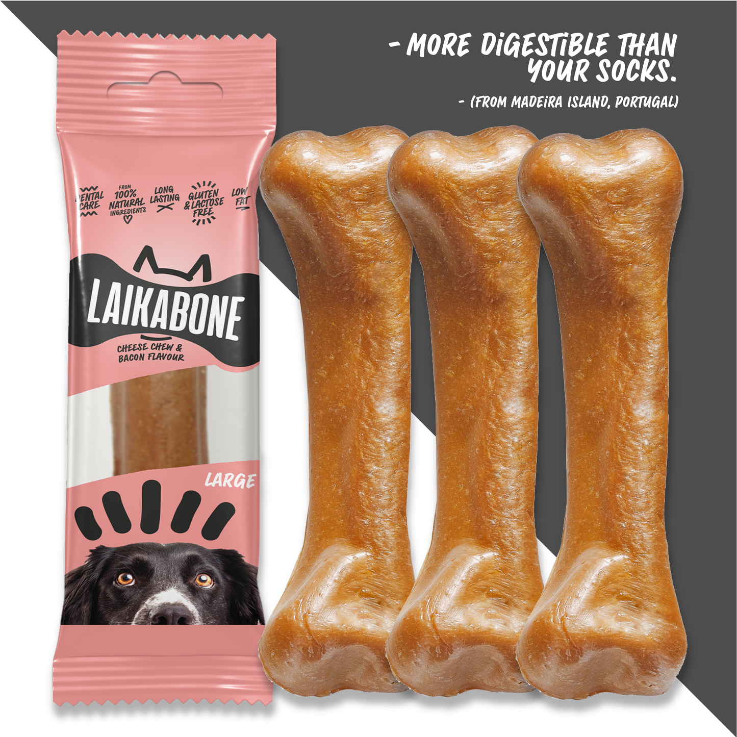 Dog treats Cheese & Ham/Bacon chew (BOX)