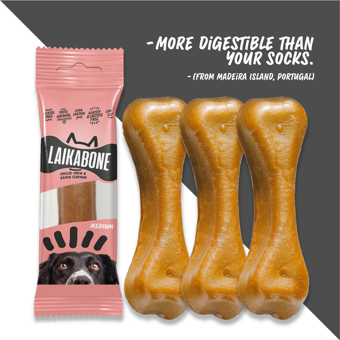 Dog treats Cheese & Ham/Bacon chew (BOX)