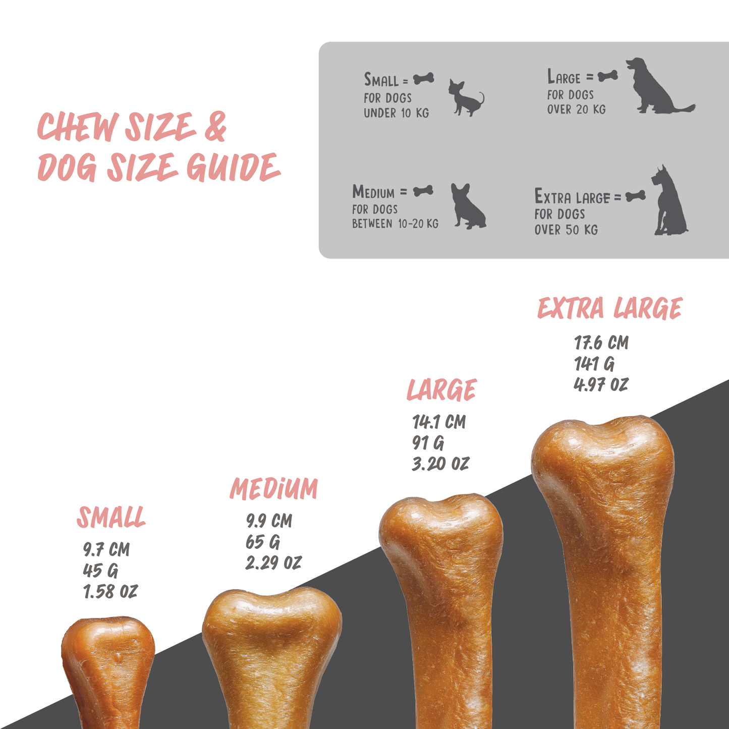 Dog treats Cheese & Ham/Bacon chew (BOX)