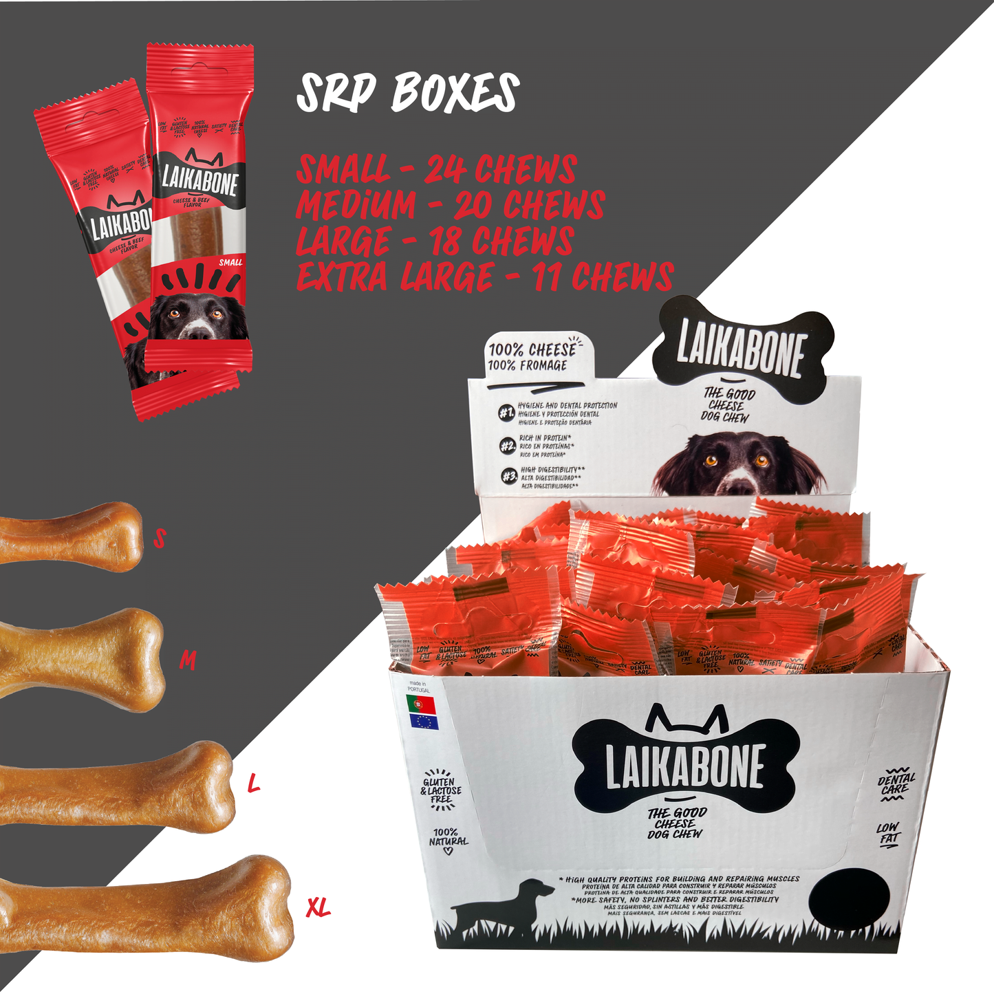 Dog treat Cheese & Beef chew (Box)