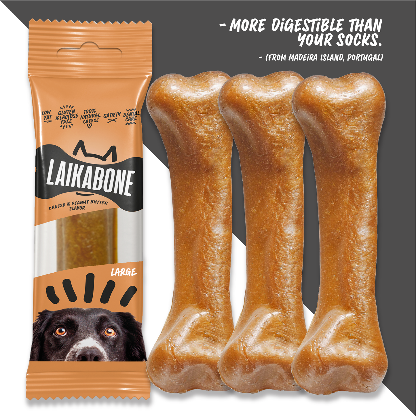 Dog Treats Cheese & Peanut Butter chew (BOX)