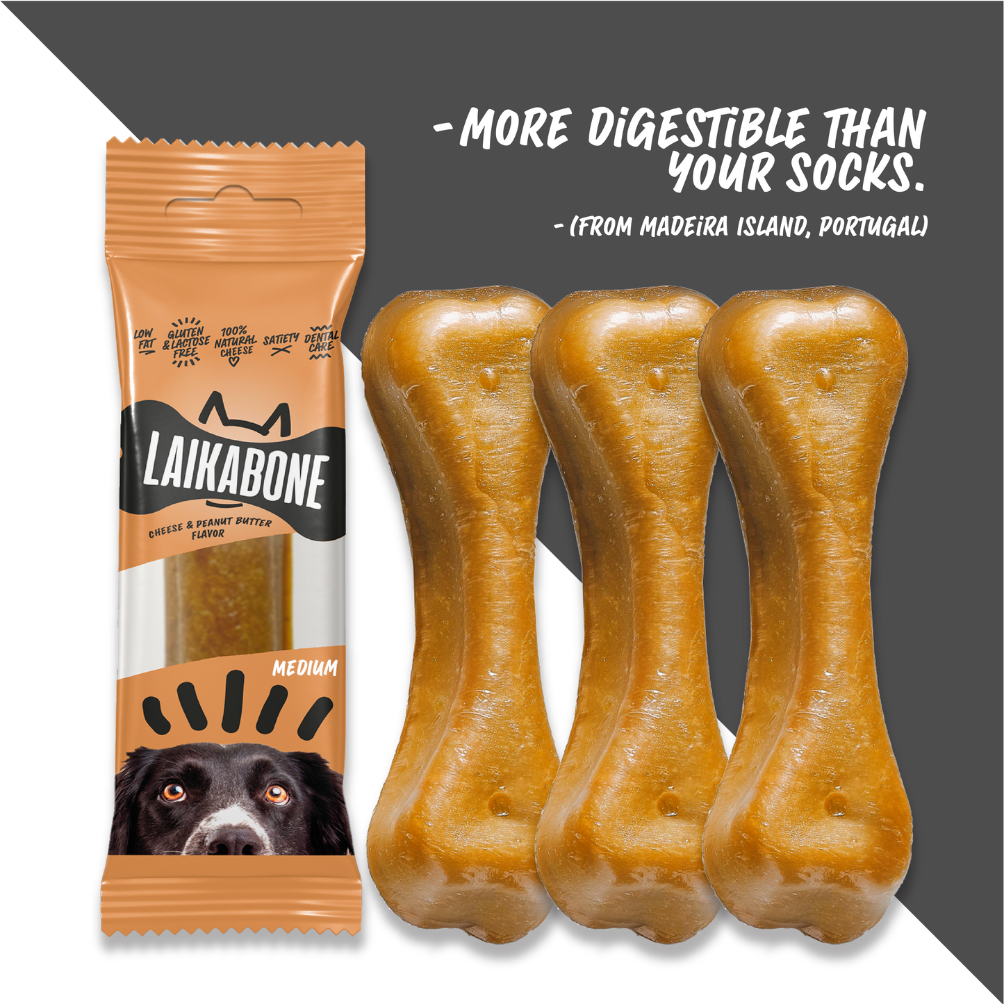 Dog Treats Cheese & Peanut Butter chew (BOX)