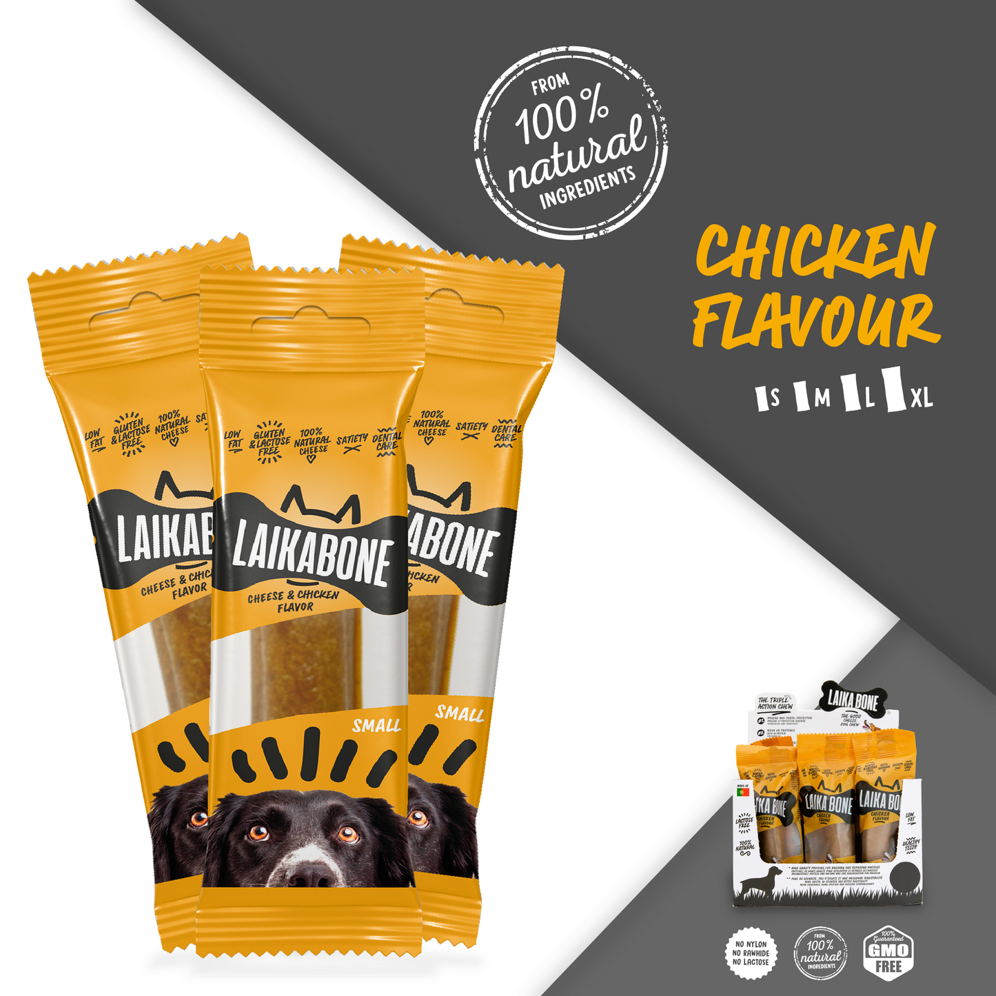 Dog Treats Cheese & Chicken chews( BOX )