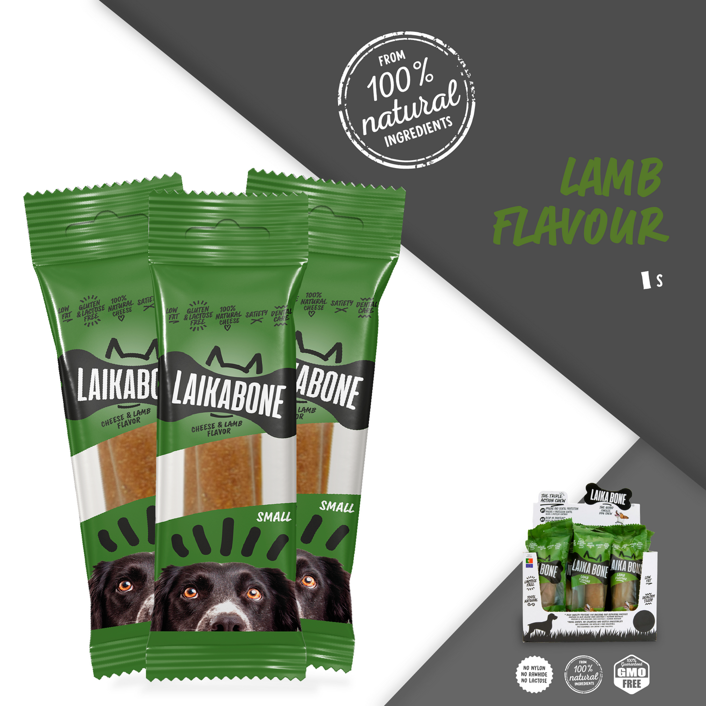 Dog Treats Cheese & Lamb chew (BOX)